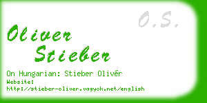 oliver stieber business card